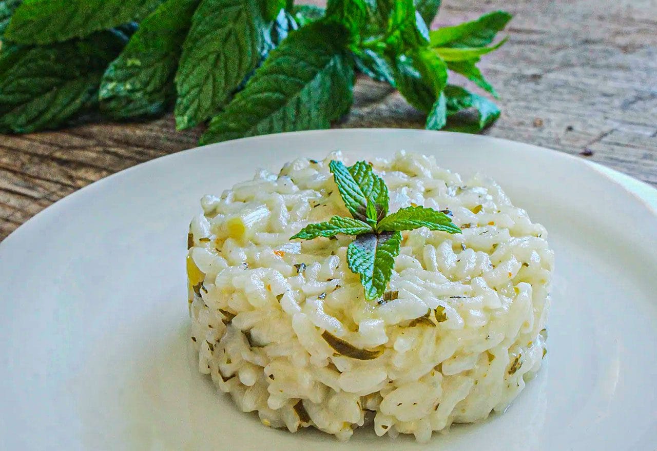 Risotto alla menta, la ricetta