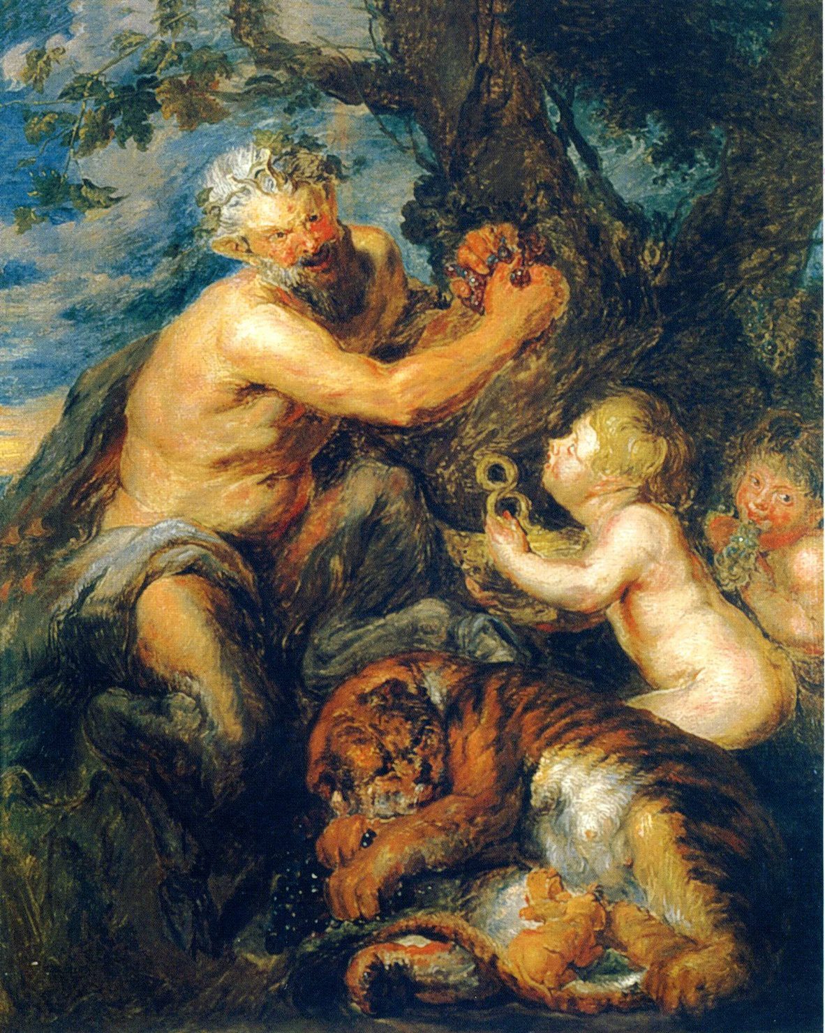 Educazione di Bacco, opera di Rubens
