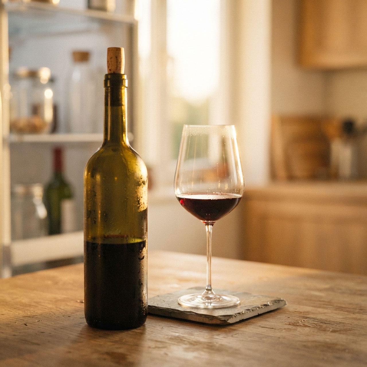 Conservazione del vino aperto in frigo