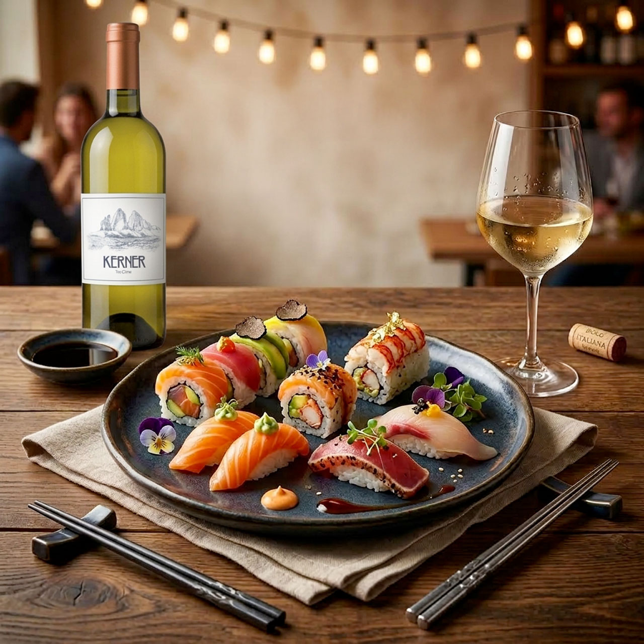 abbinamento sushi e vino italiano